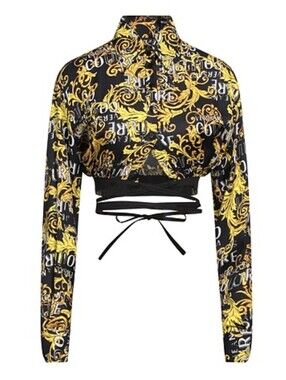 NWT Logo Baroque VERSACE Cropped Shirt Jacket Bolero XS, S / 40 Barocco Print 38